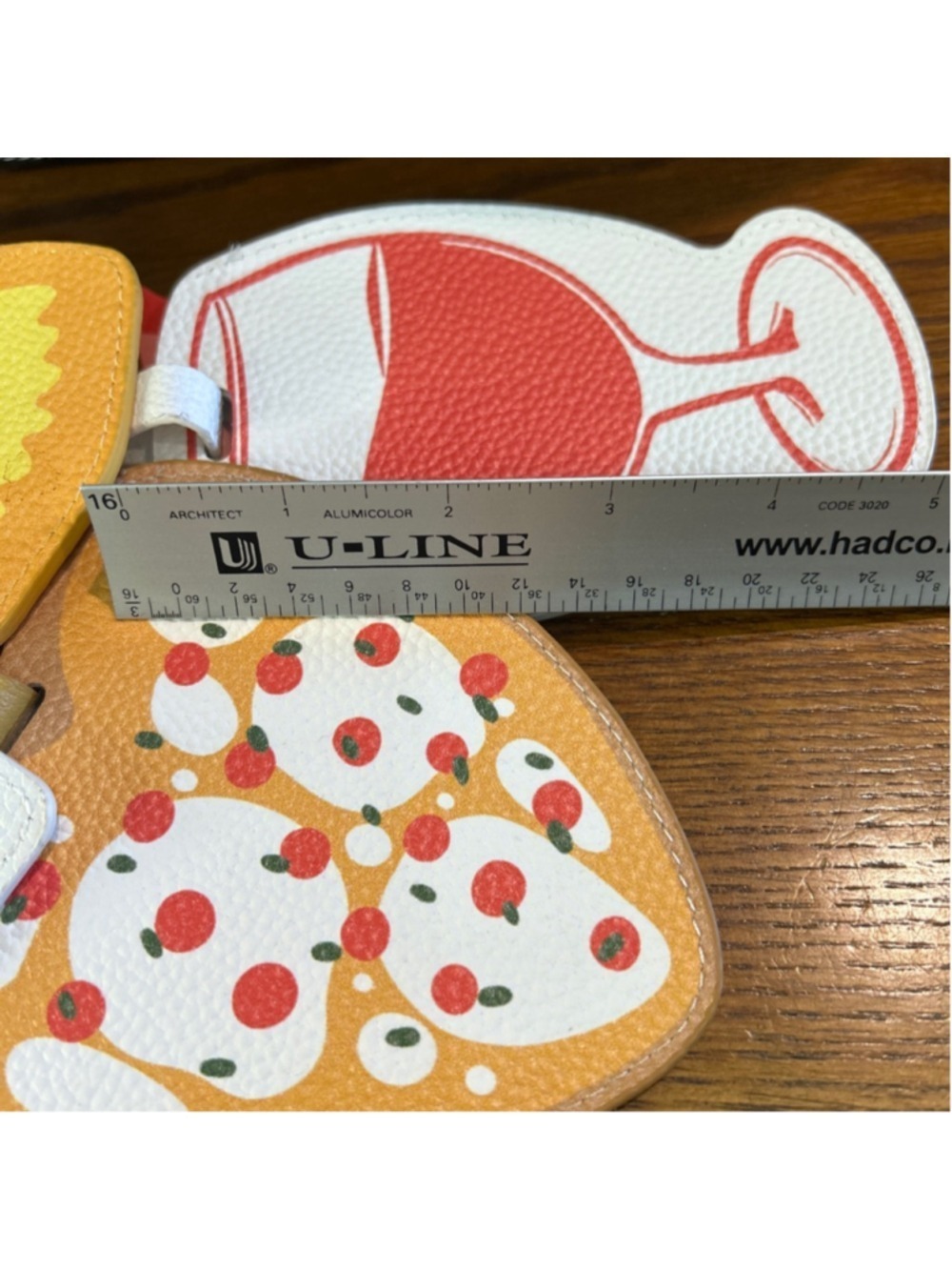 Women's Luxe + Willow Travel Bag Luggage Tag Set One Size White Orange - Picture 5 of 5